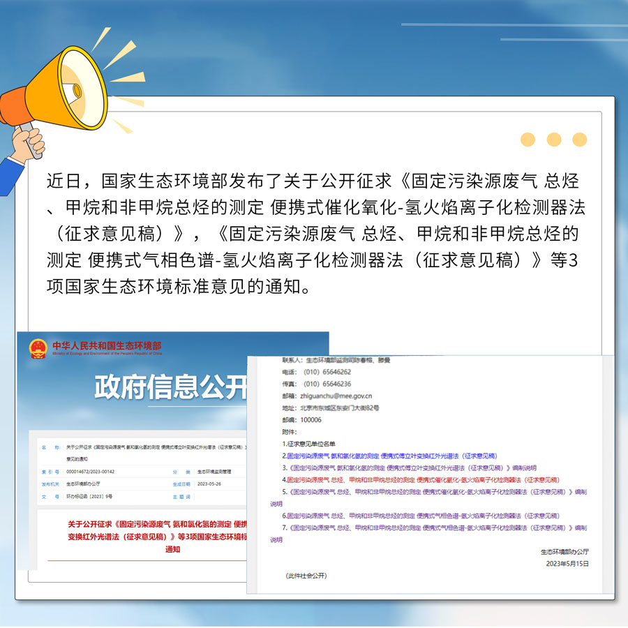 PF-300便攜式總烴、甲烷和非甲烷總烴測定儀參與國標