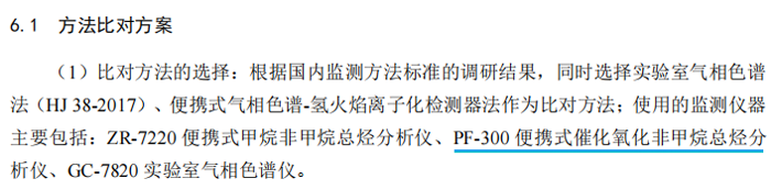 《固定污染源廢氣總烴、甲烷和非甲烷總烴的測定便攜式催化氧化-氫火焰離子化檢測器法》
